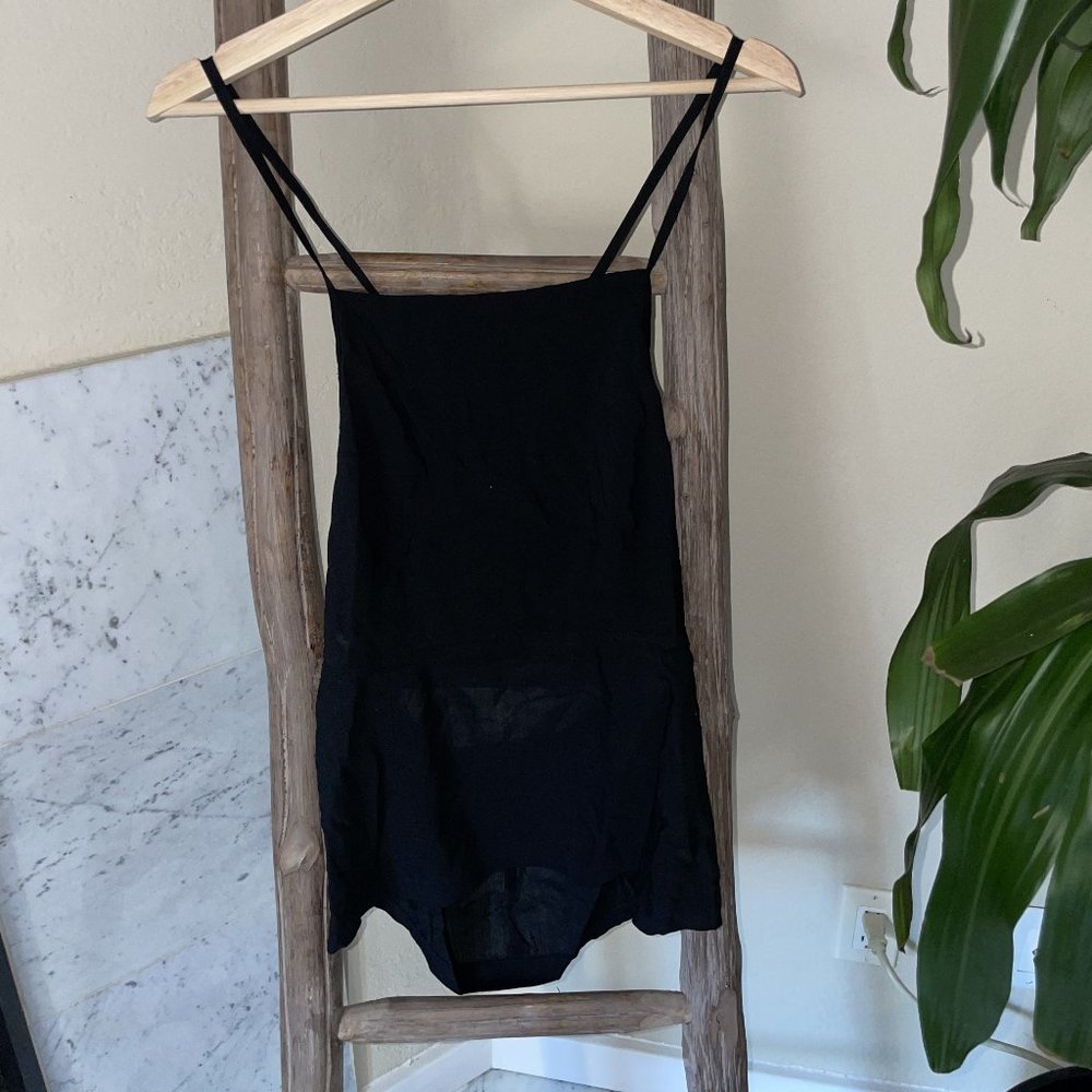 Beautiful Backless Black Blouse